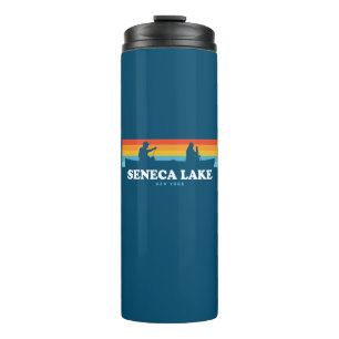 Seneca Lake New York Canoe Thermosbecher