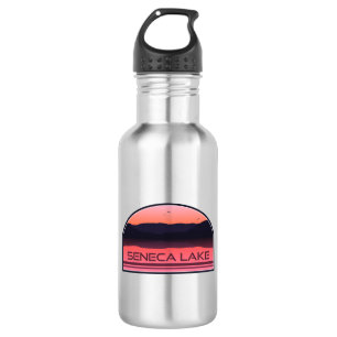 Seneca Lake New York Red Sunrise Edelstahlflasche