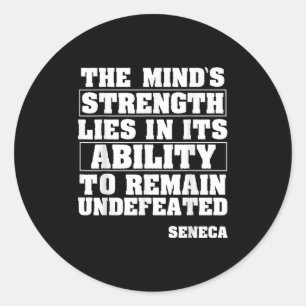 Seneca Motivierend Zitat Stoische Philosophie Stoi Runder Aufkleber