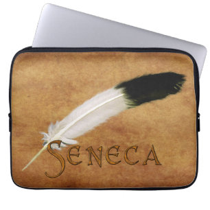 SENECA Native American Feather Laptop Sleeve