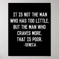 Seneca on Greed Stoic Philosophy Zitat Minimalisti