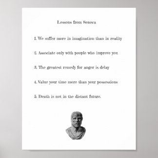 Seneca Poster - Lehren aus der Stoikphilosophie