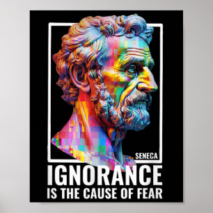 Seneca Quote Philosophie Lehrer Stoic Life Men Wom Poster
