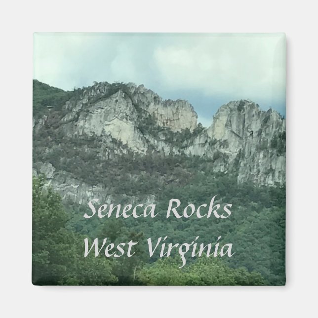 Seneca Rocks West Virginia Vorlagenmagnete Magnet (Vorne)