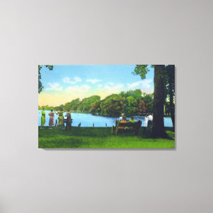 Seneca See-Park-Szene Leinwanddruck