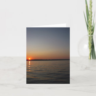 Seneca See-Sonnenuntergang-Anmerkungs-Karte Karte