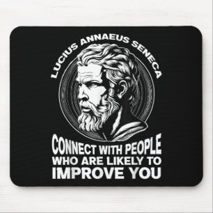 Seneca Stoic Philosopher Motivierend Selbst verbes Mousepad