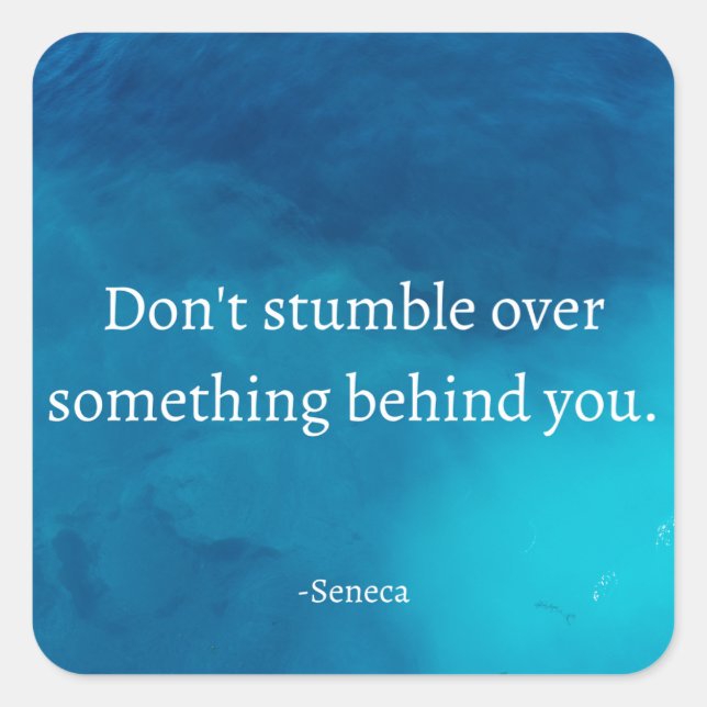 Seneca Stoiker Zitat Aufkleber (Vorderseite)