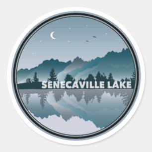 Senecaville Lago Maggiore Runder Aufkleber