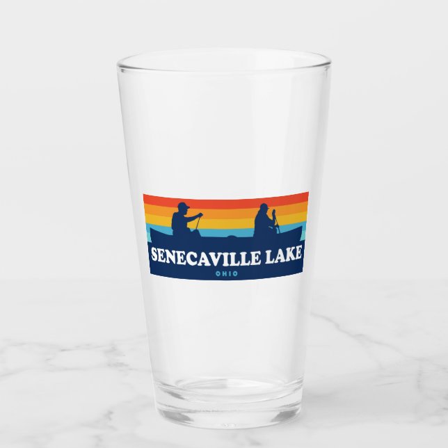 Senecaville Lake Ohio Canoe Glas (Vorderseite)
