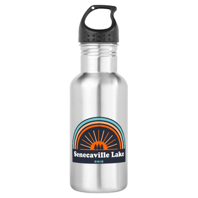 Senecaville Lake Ohio Rainbow Edelstahlflasche (Vorderseite)