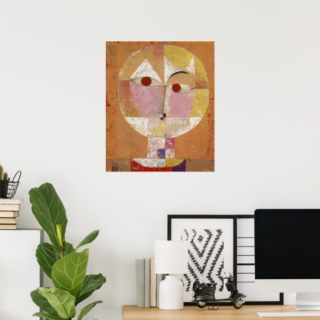 Senecio, bald zu altern von Paul Klee Poster (Heimbüro)