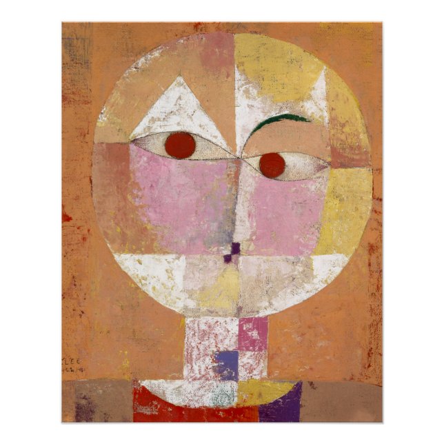 Senecio (Baldgreis) (1922) Gemälde von Paul Klee Poster (Vorderseite)