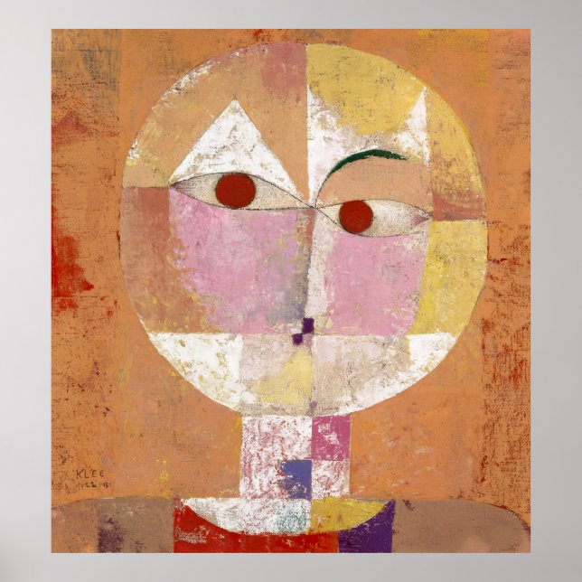 Senecio (Baldgreis) (1922) Gemälde von Paul Klee Poster (Vorne)