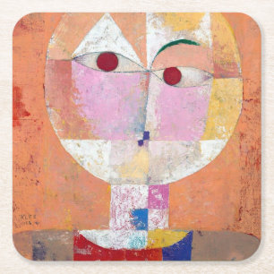 Senecio, Paul Klee Rechteckiger Pappuntersetzer
