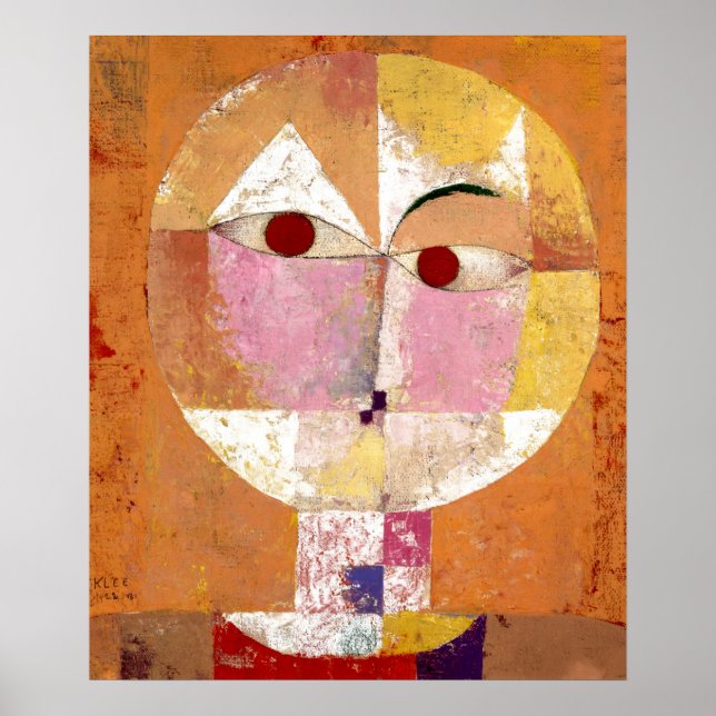 Senecio von Paul Klee Poster (Vorne)