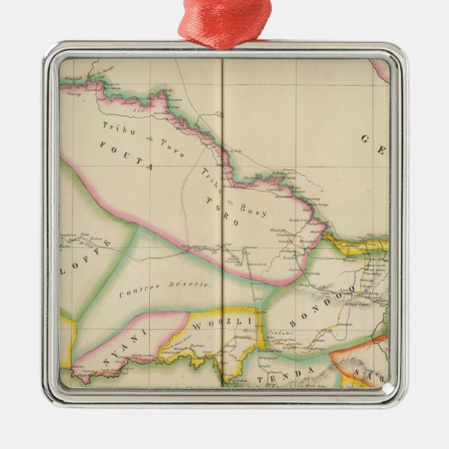 Senegal Afrika Ornament Aus Metall (Vorne)