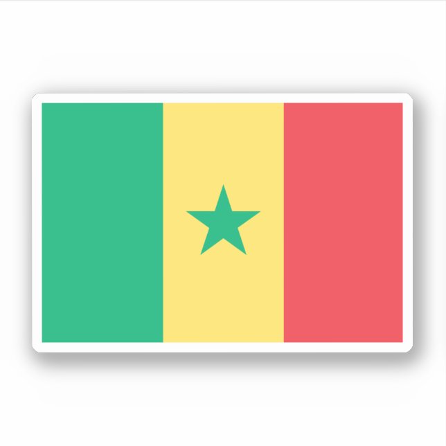Senegal Aufkleber (Vorderseite)
