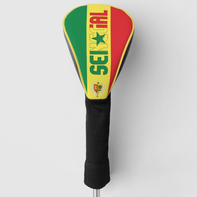 Senegal Flag Gorgetic Patriotic Golf Headcover (Vorderseite)