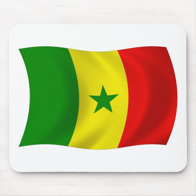 Senegal Flag Mousepad (Vorne)