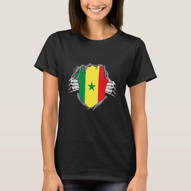 Senegal Flag T-Shirt (Vorderseite)