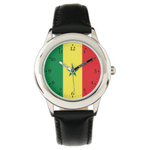 Senegal-Flagge Armbanduhr