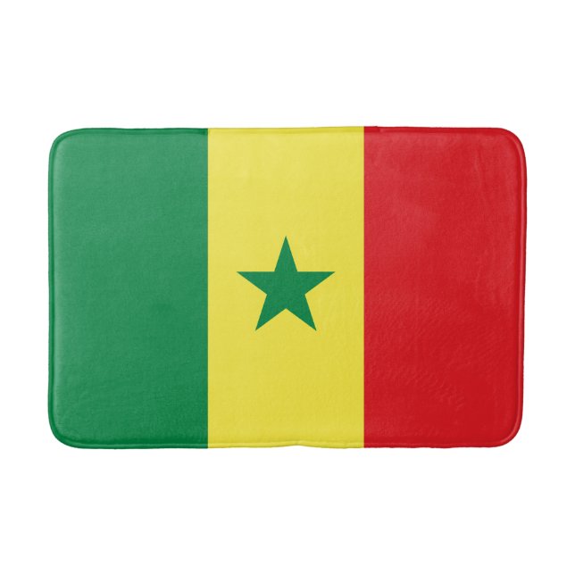 Senegal-Flagge Badematte (Vorderseite)