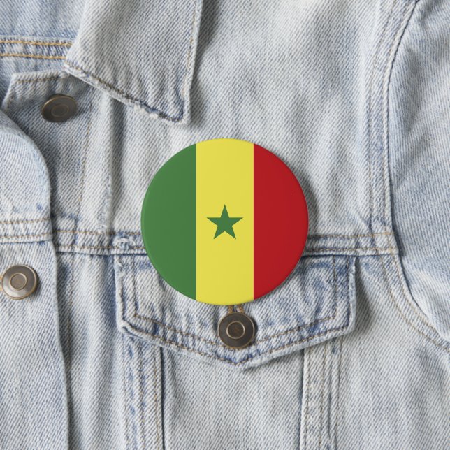 Senegal-Flagge Button (Beispiel)
