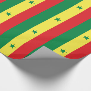 Senegal-Flagge Geschenkpapier
