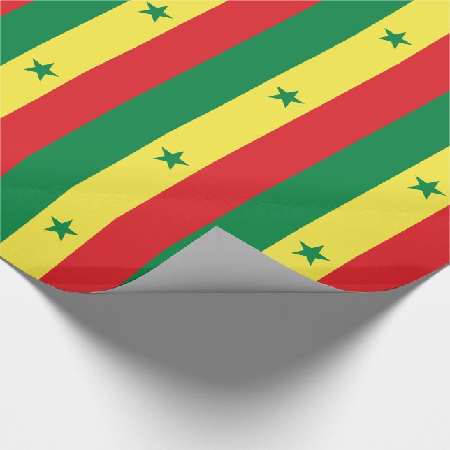 Senegal-Flagge Geschenkpapier (Ecke)