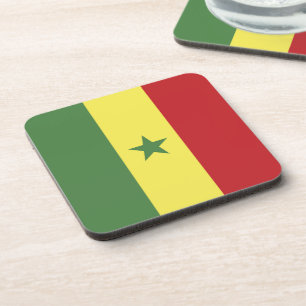 Senegal-Flagge Getränkeuntersetzer
