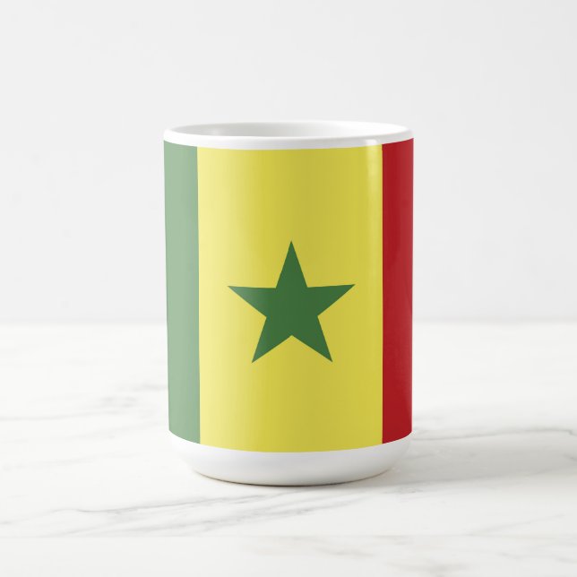 Senegal-Flagge Kaffeetasse (Mittel)