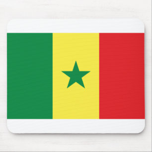 Senegal-Flagge Mousepad
