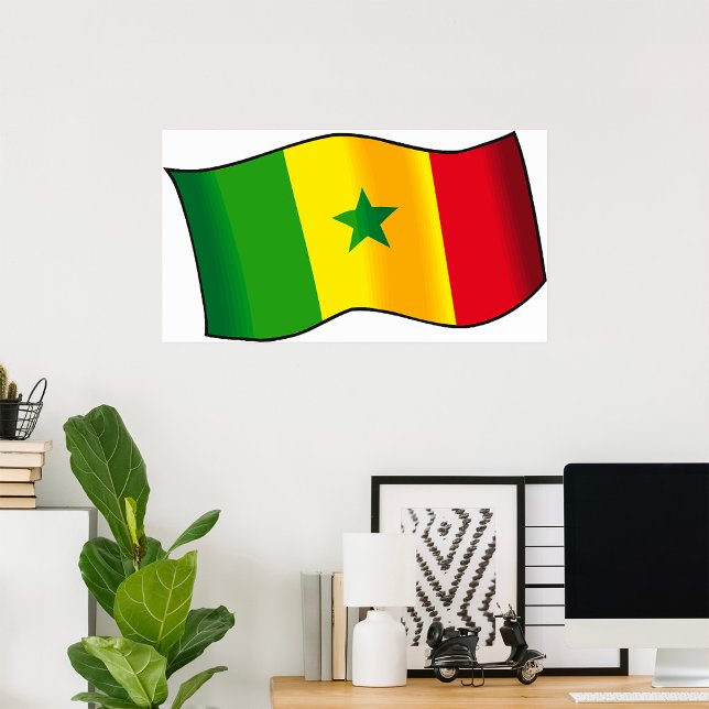 Senegal-Flagge Poster (Von Creator hochgeladen)