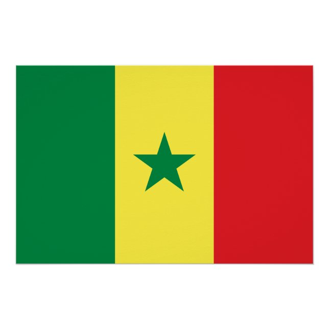 Senegal-Flagge Poster (Vorderseite)