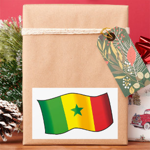 Senegal-Flagge Rechteckiger Aufkleber