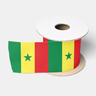Senegal-Flagge Satinband