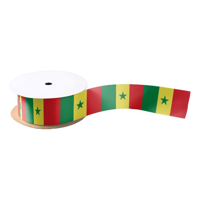 Senegal-Flagge Satinband (Spule)