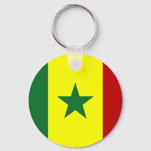 Senegal-Flagge Schlüsselanhänger