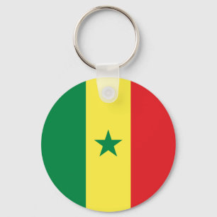 Senegal-Flagge Schlüsselanhänger