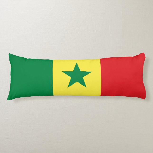 Senegal-Flagge Seitenschläferkissen (Vorderseite)