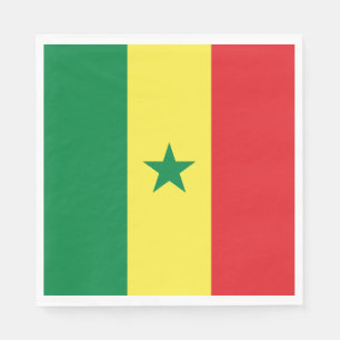 Senegal-Flagge Serviette