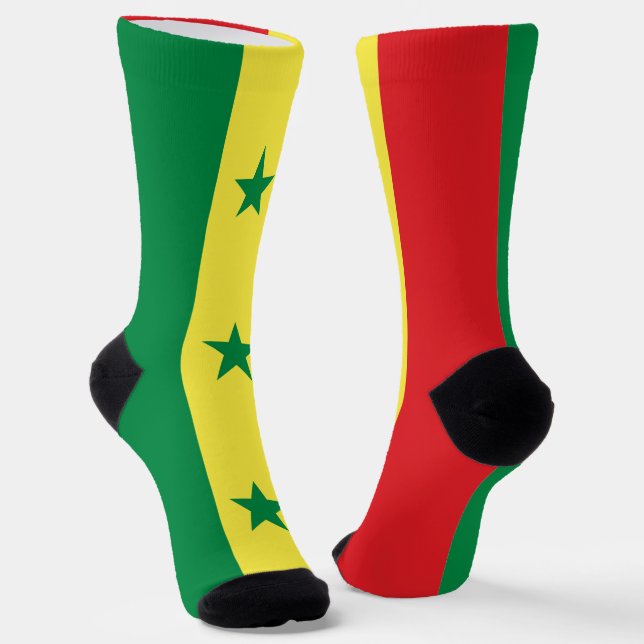 Senegal-Flagge Socken (Gewinkelt)