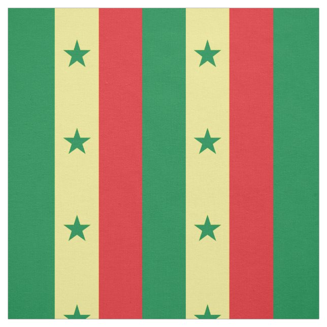 Senegal-Flagge Stoff (Muster)