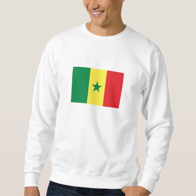 Senegal-Flagge Sweatshirt (Vorderseite)
