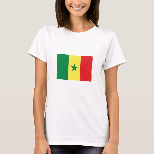 Senegal-Flagge T-Shirt (Vorderseite)