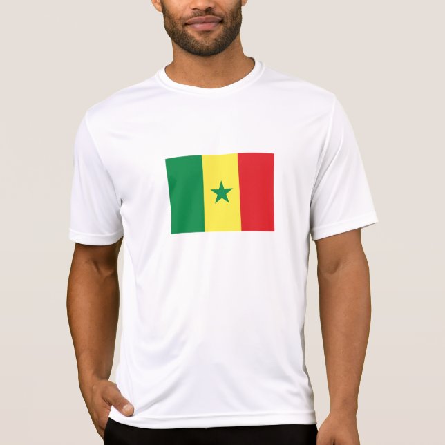 Senegal-Flagge T-Shirt (Vorderseite)