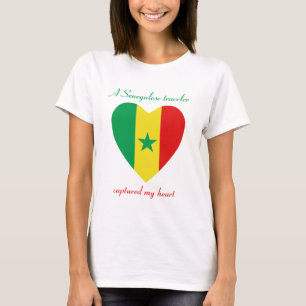 Senegal-Flaggen-Schatz-T - Shirt
