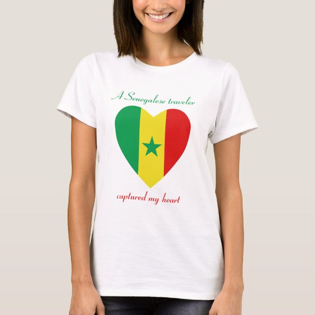 Senegal-Flaggen-Schatz-T - Shirt (Vorderseite)