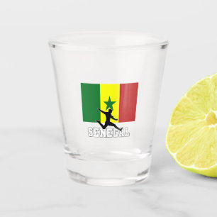 Senegal Football Fußballnationalmannschaft Shootgl Schnapsglas